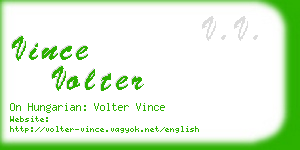 vince volter business card